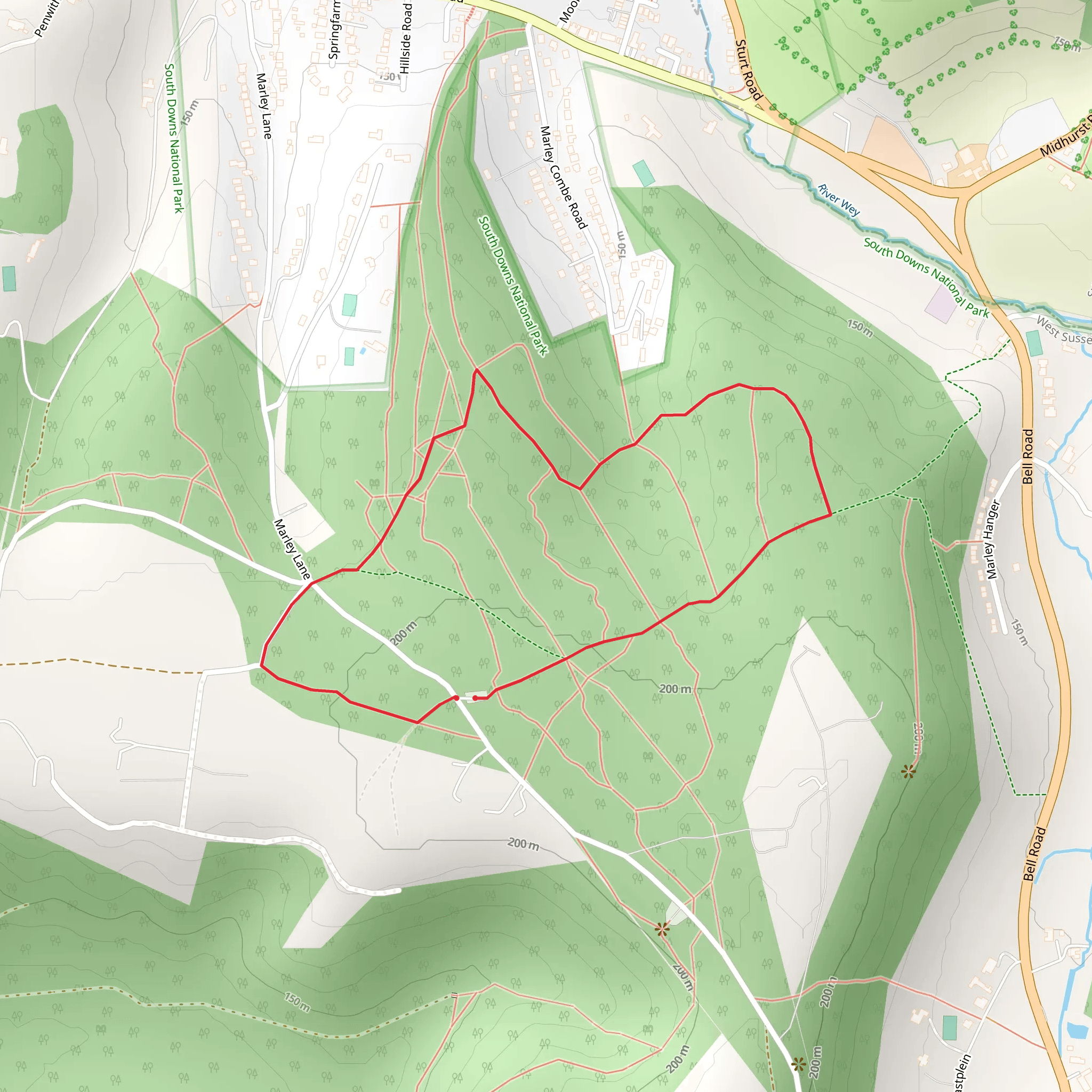 Marley Common mobile static map