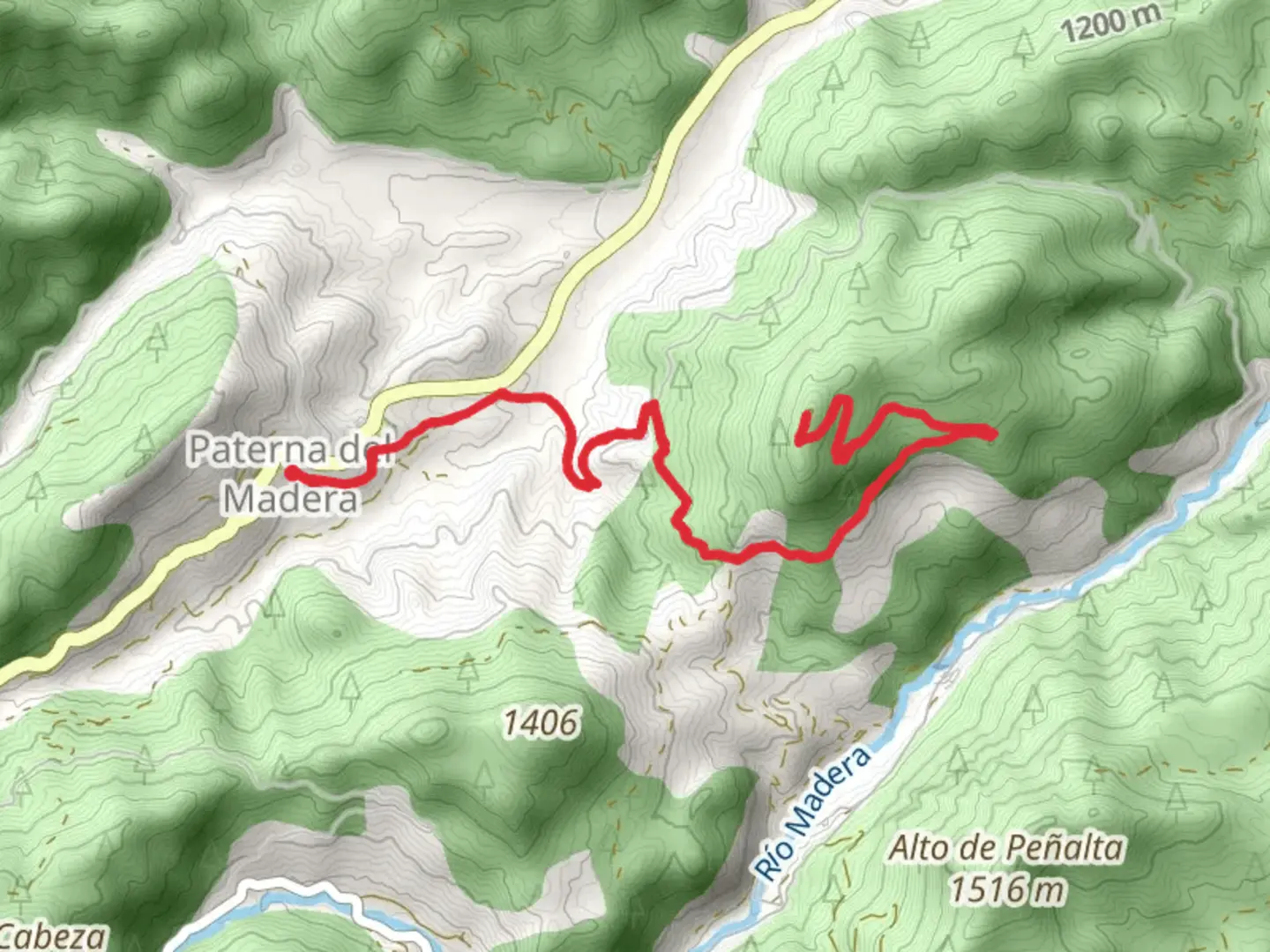 An image depicting the trail Ascent to the Bañadero SL AB 11 and its surrounding area.