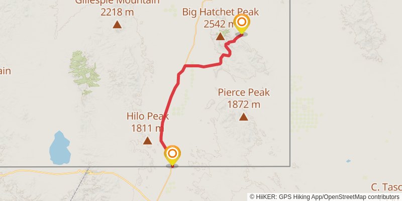 Continental Divide Trail - New Mexico alt 2 Map