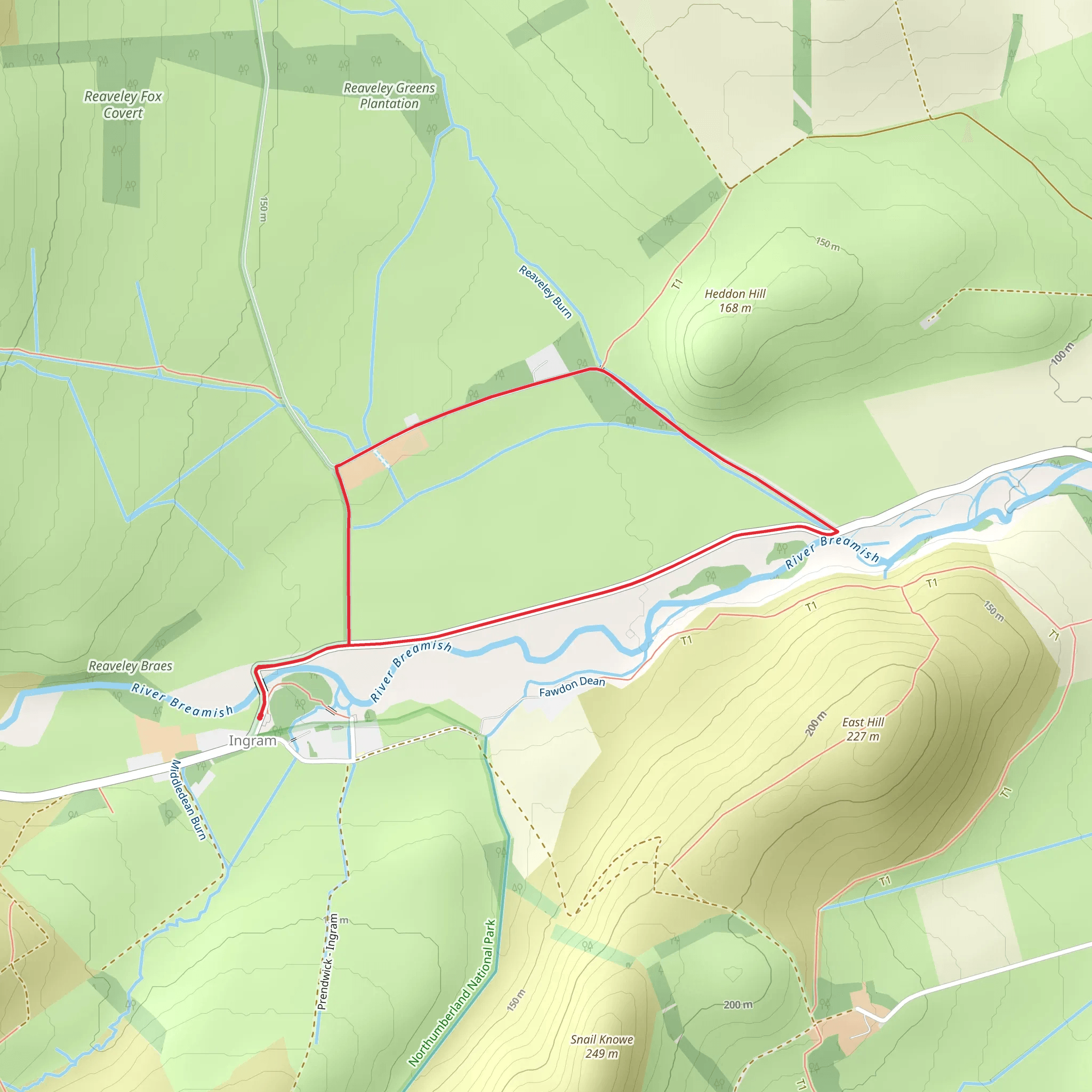 Ingram Circular Walk mobile static map