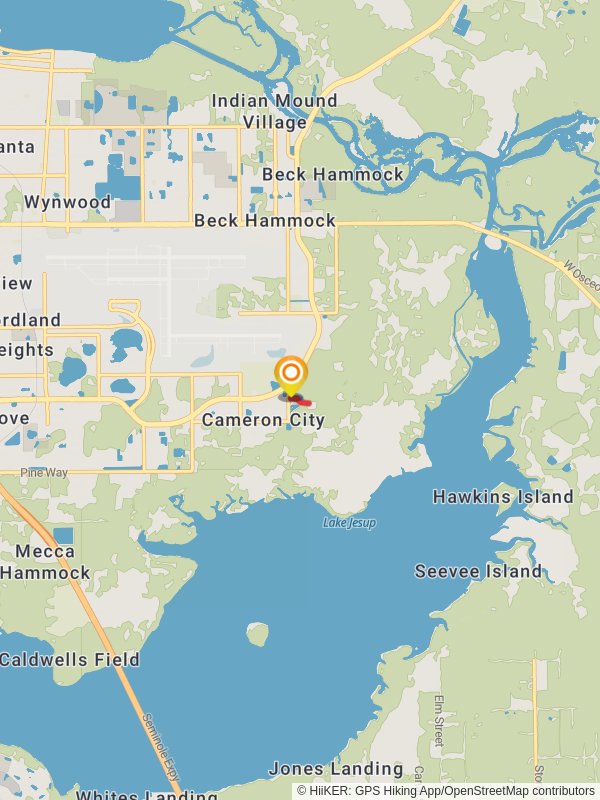 Cameron Tract Trail mobile static map