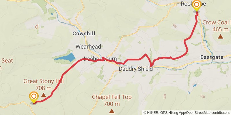 Durham Loop stage 11 Map
