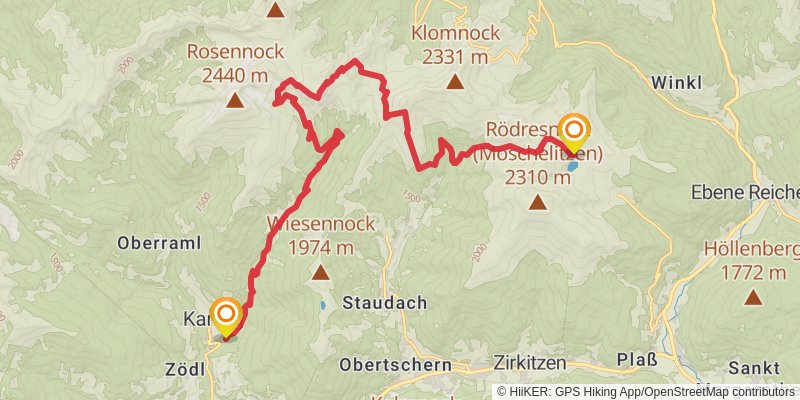 Alpe - Adria Trail stage 15 Map