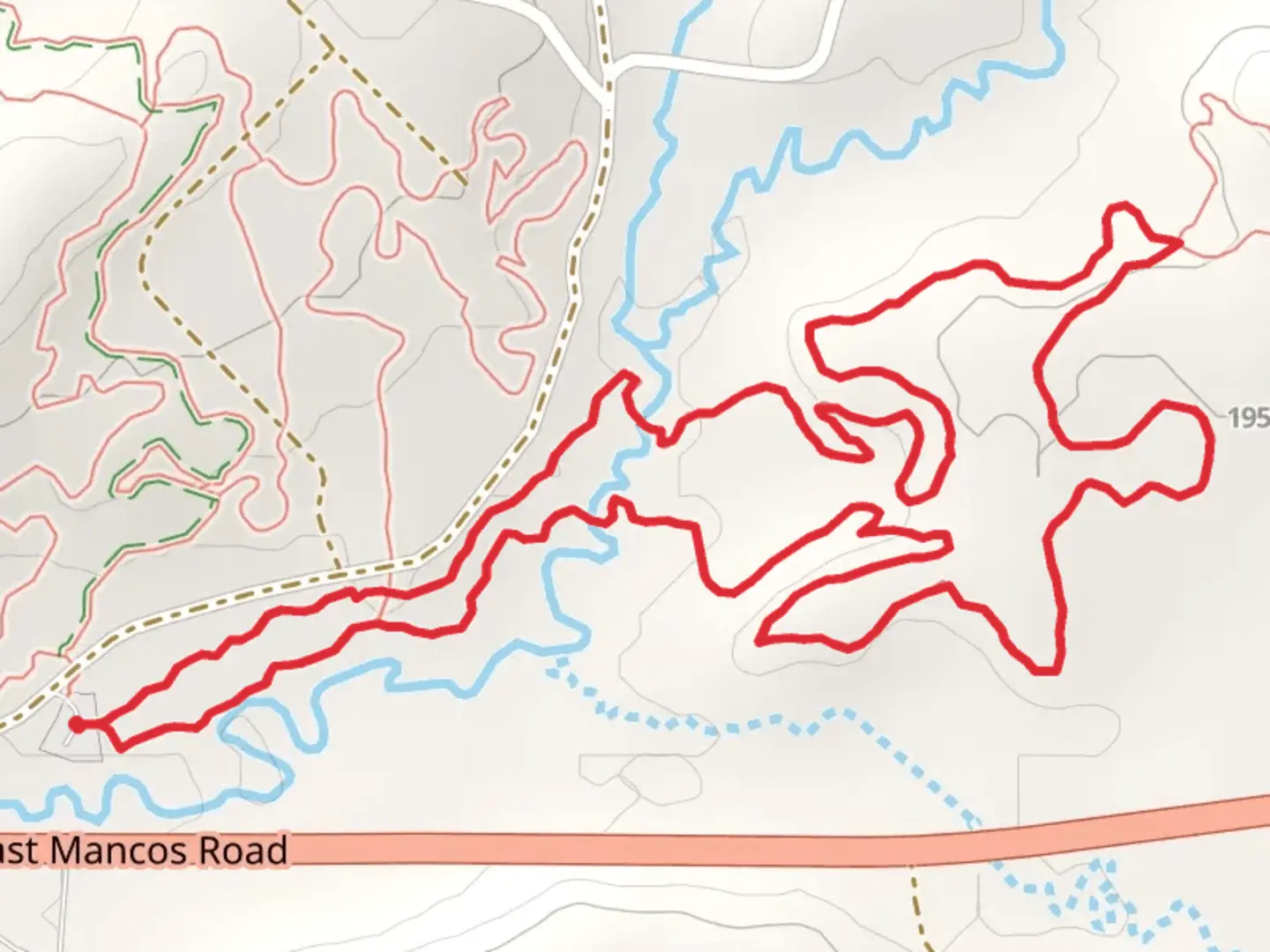 An image depicting the trail Trust Loop and its surrounding area.