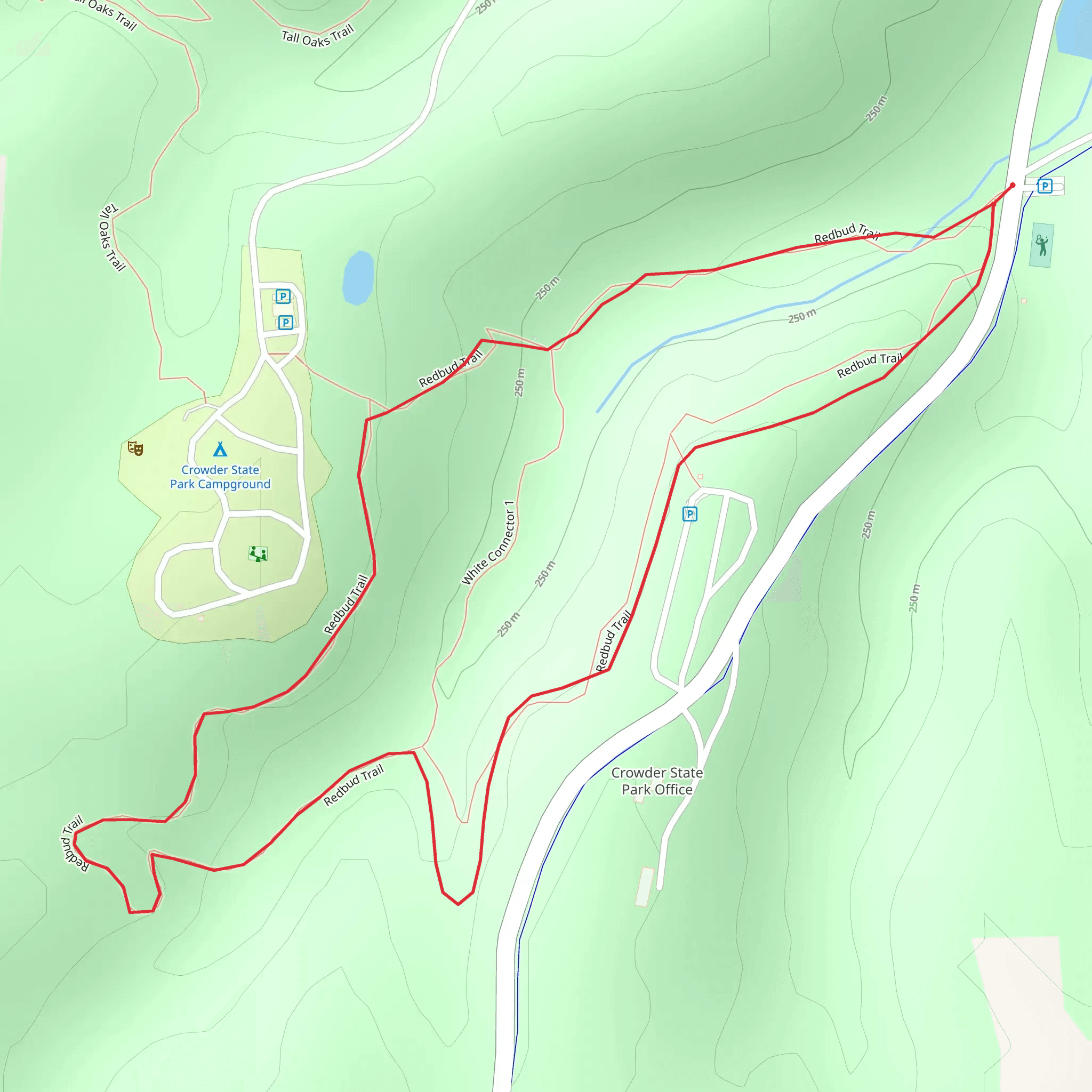 Redbud Loop Trail mobile static map