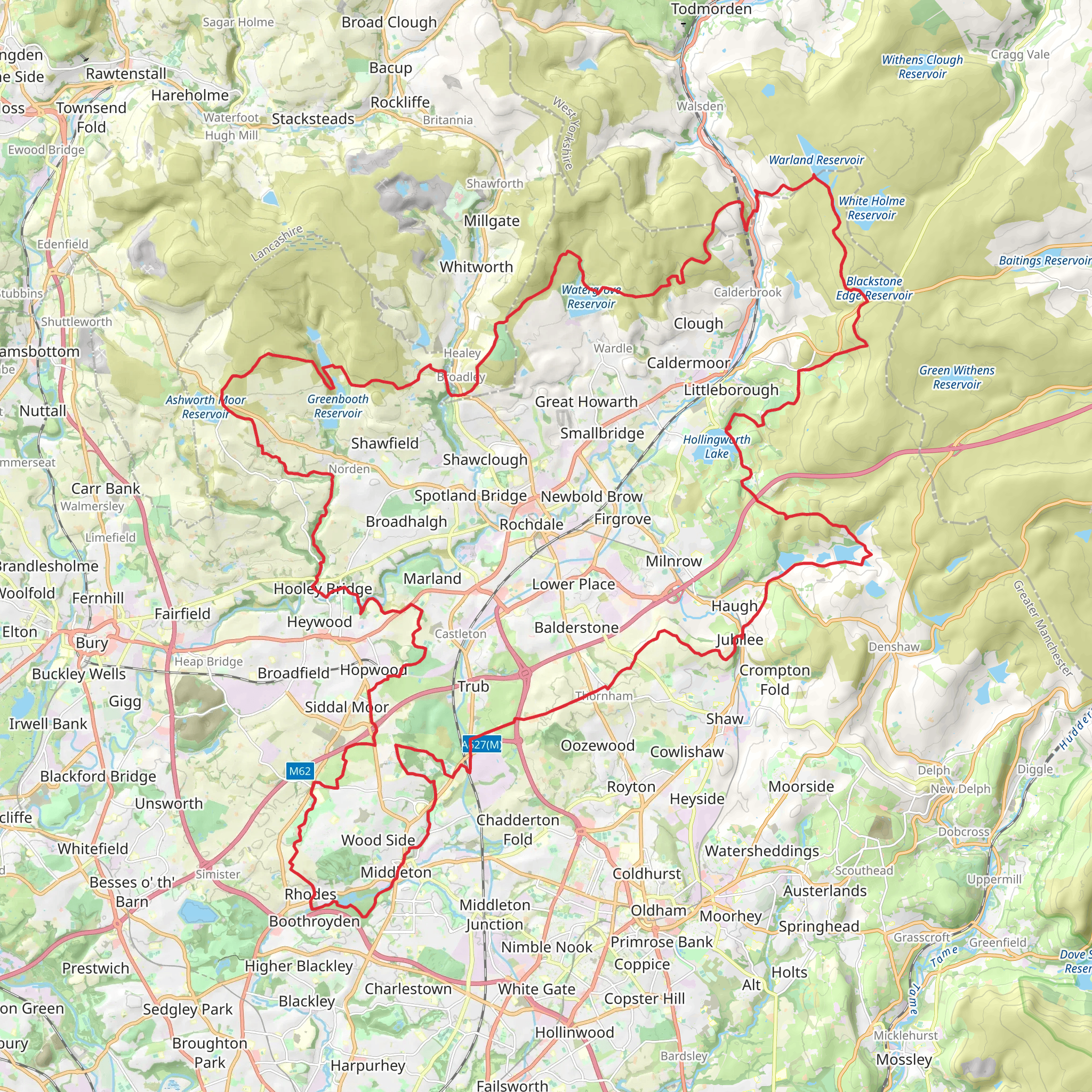 Rochdale Way mobile static map