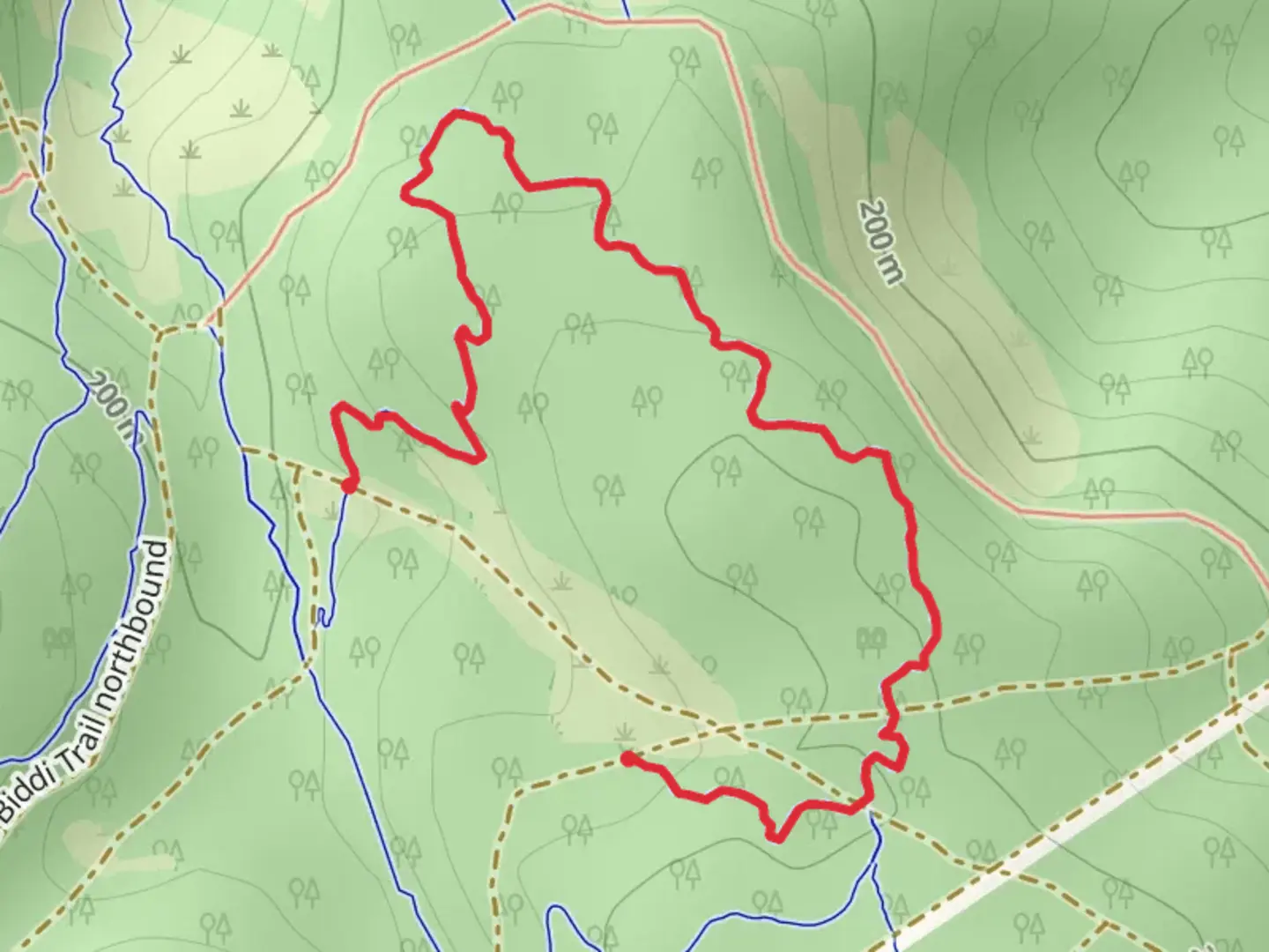 An image depicting the trail FJ Trail and its surrounding area.