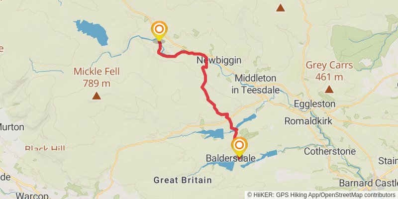 Durham Loop stage 9 Map