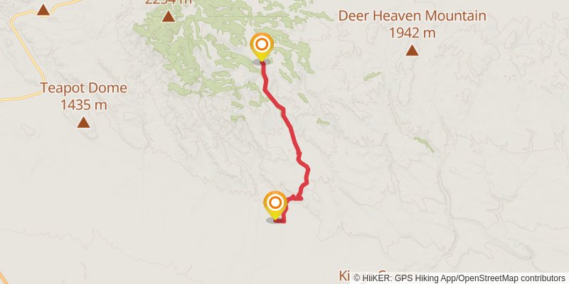 Idaho Centennial Trail stage 9 Map
