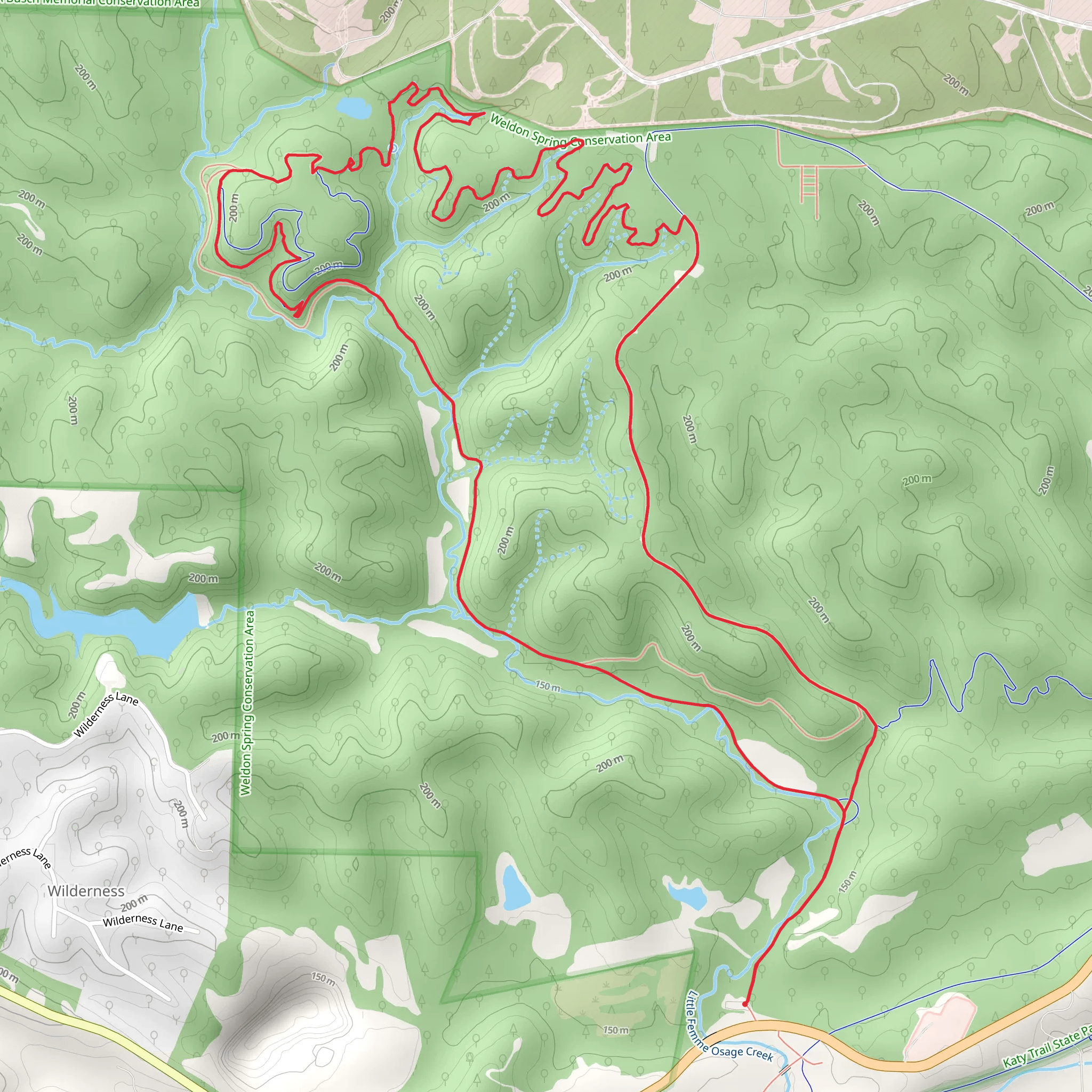Lost Valley Trail and Abandoned Road Loop mobile static map