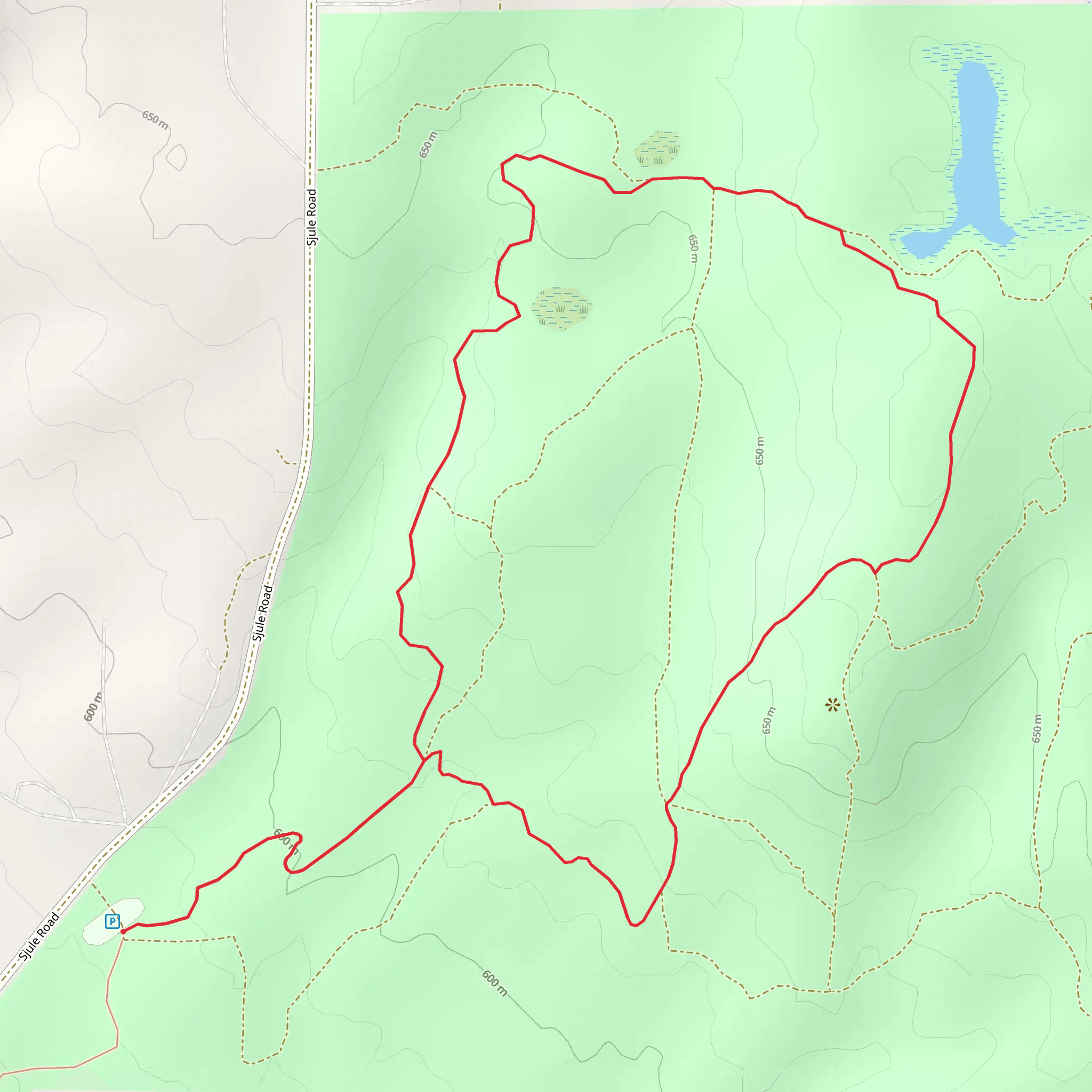 Turtle Mountain State Recreation Area Loop mobile static map