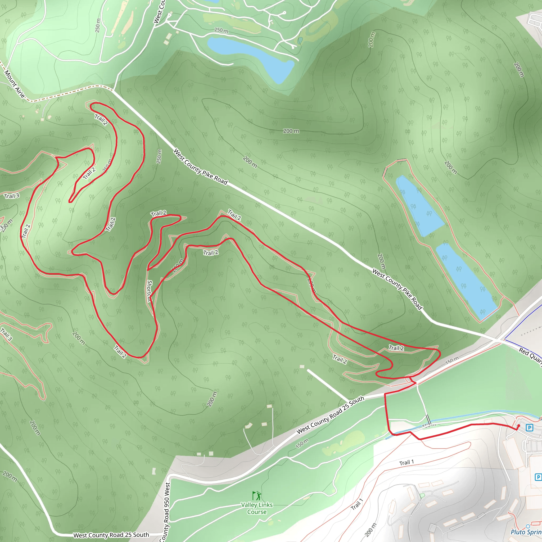 The Valley Links Course - Trail 2 - Trail 3 mobile static map
