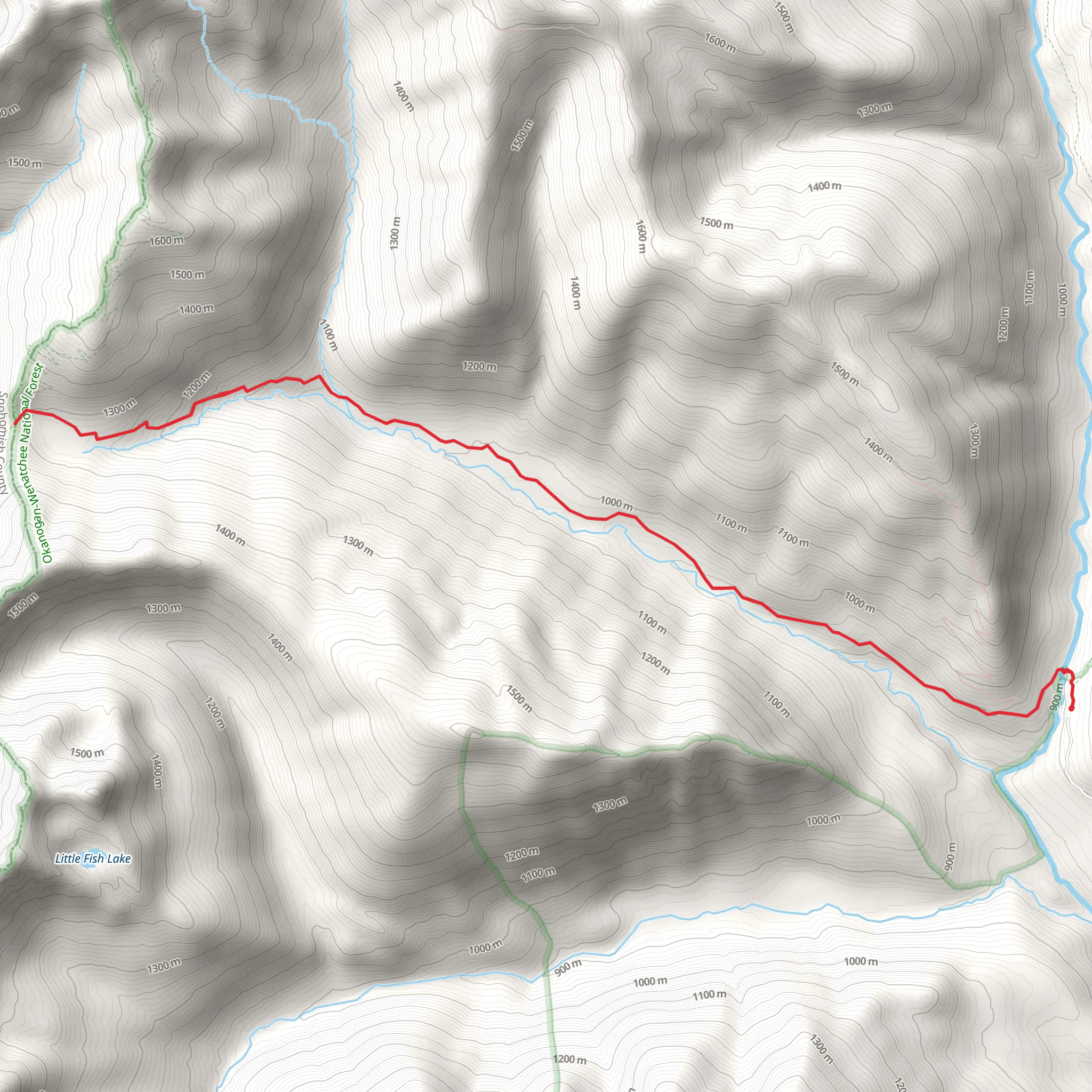 Cady Creek Trail mobile static map