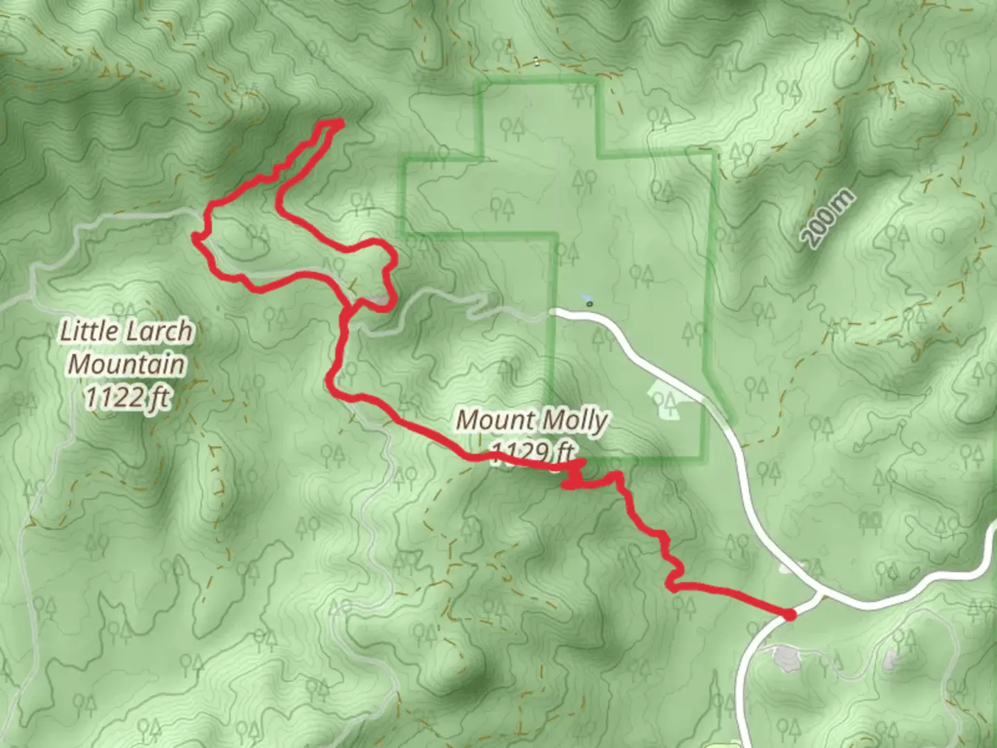 An image depicting the trail Al Davis Trail and Waddel Basin West and its surrounding area.