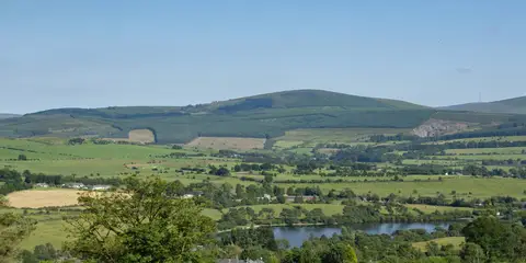 An image depicting the trail Saggart Hill Loop and its surrounding area.
