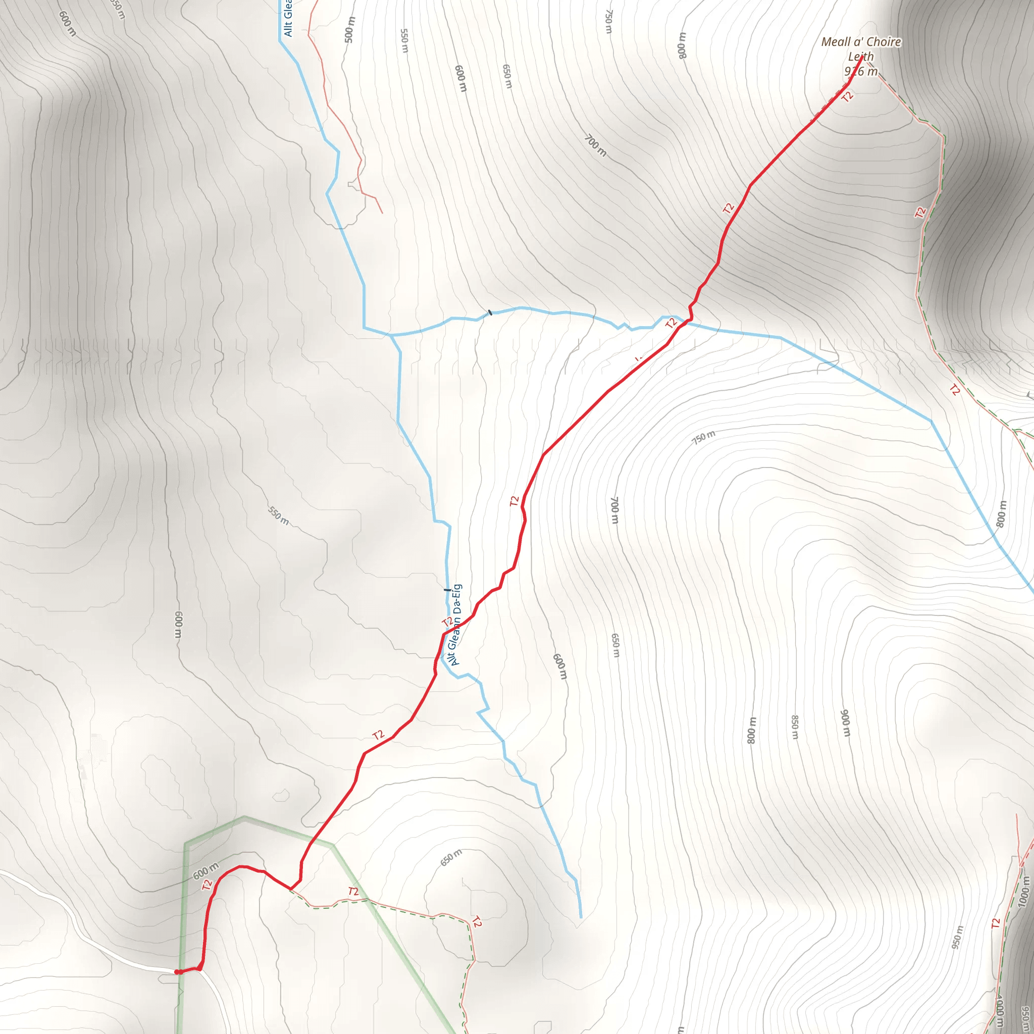 Meall a' Choire Lèith mobile static map