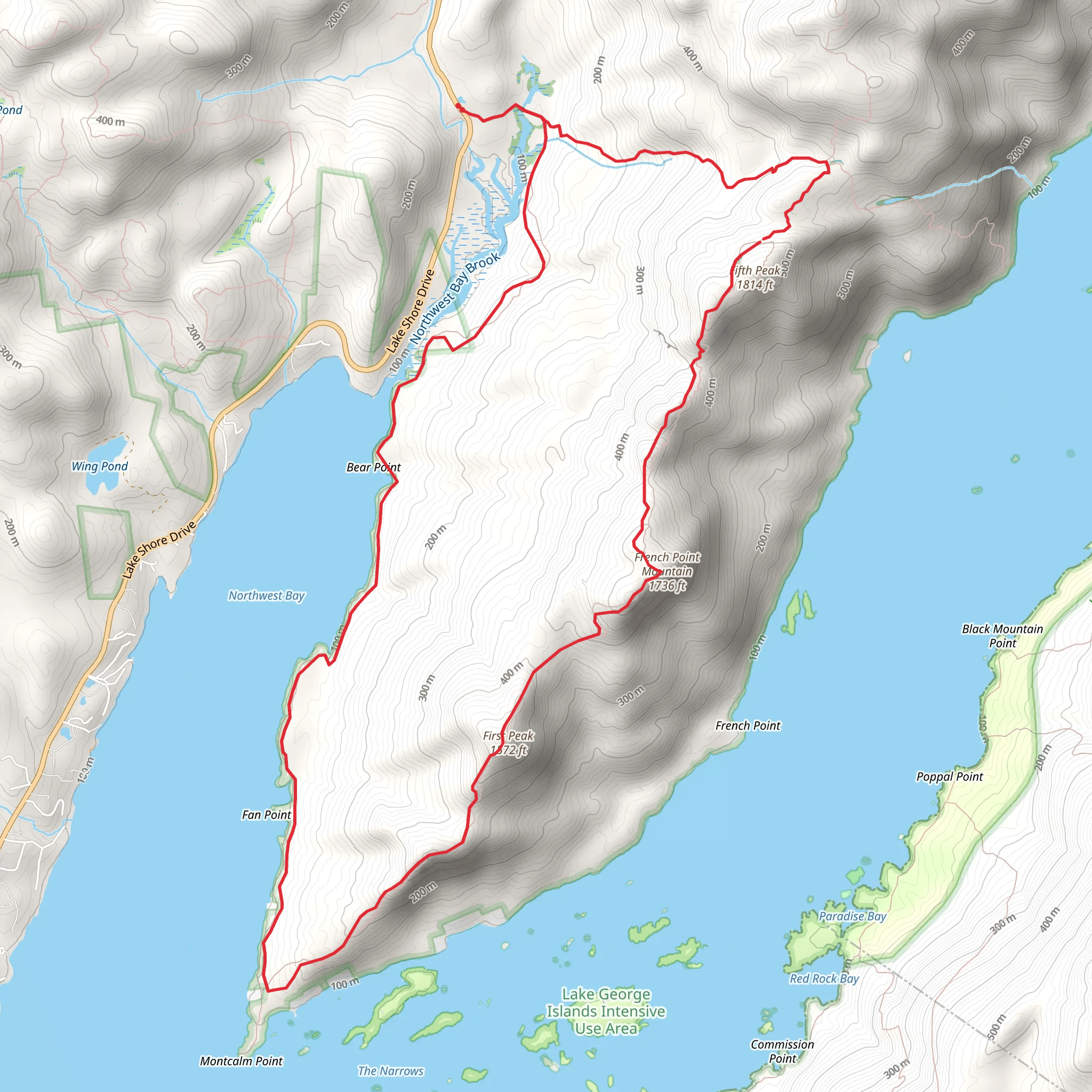 Tongue Mountain Range Loop mobile static map