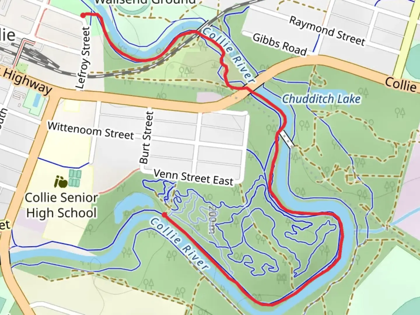 An image depicting the trail Wilman Trail and its surrounding area.