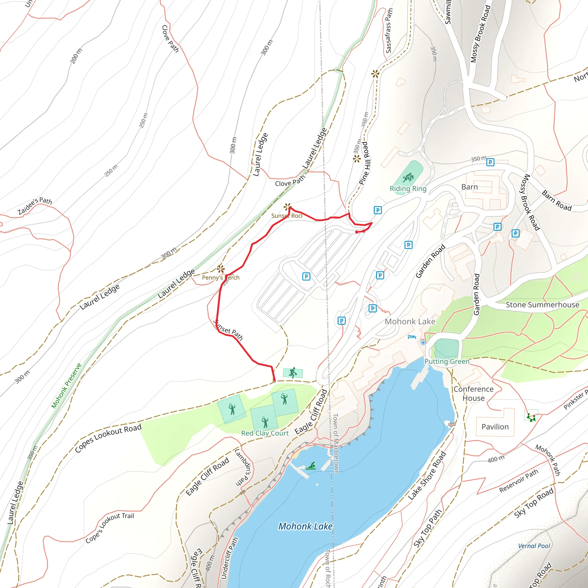 Sunset Path mobile static map