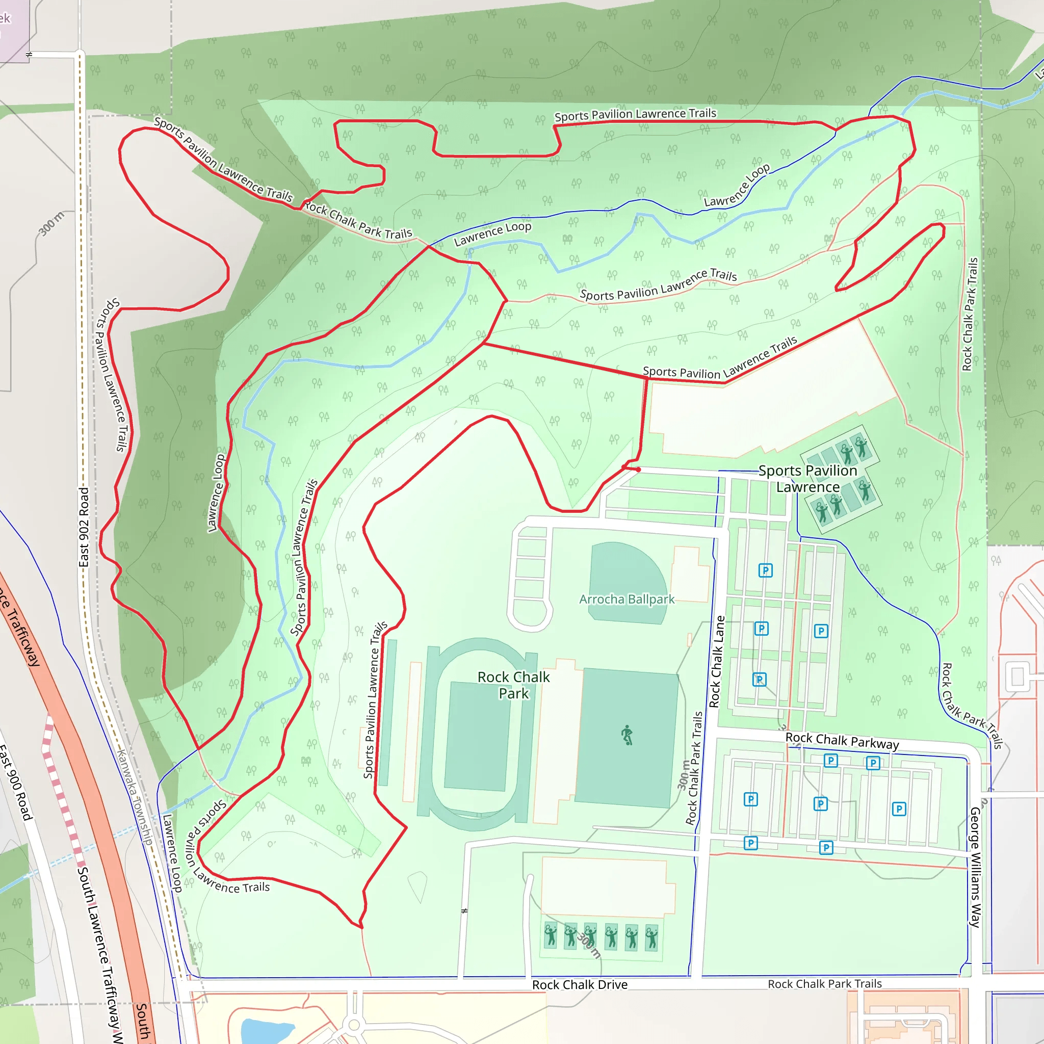 Sports Pavillion Lawrence Loop mobile static map