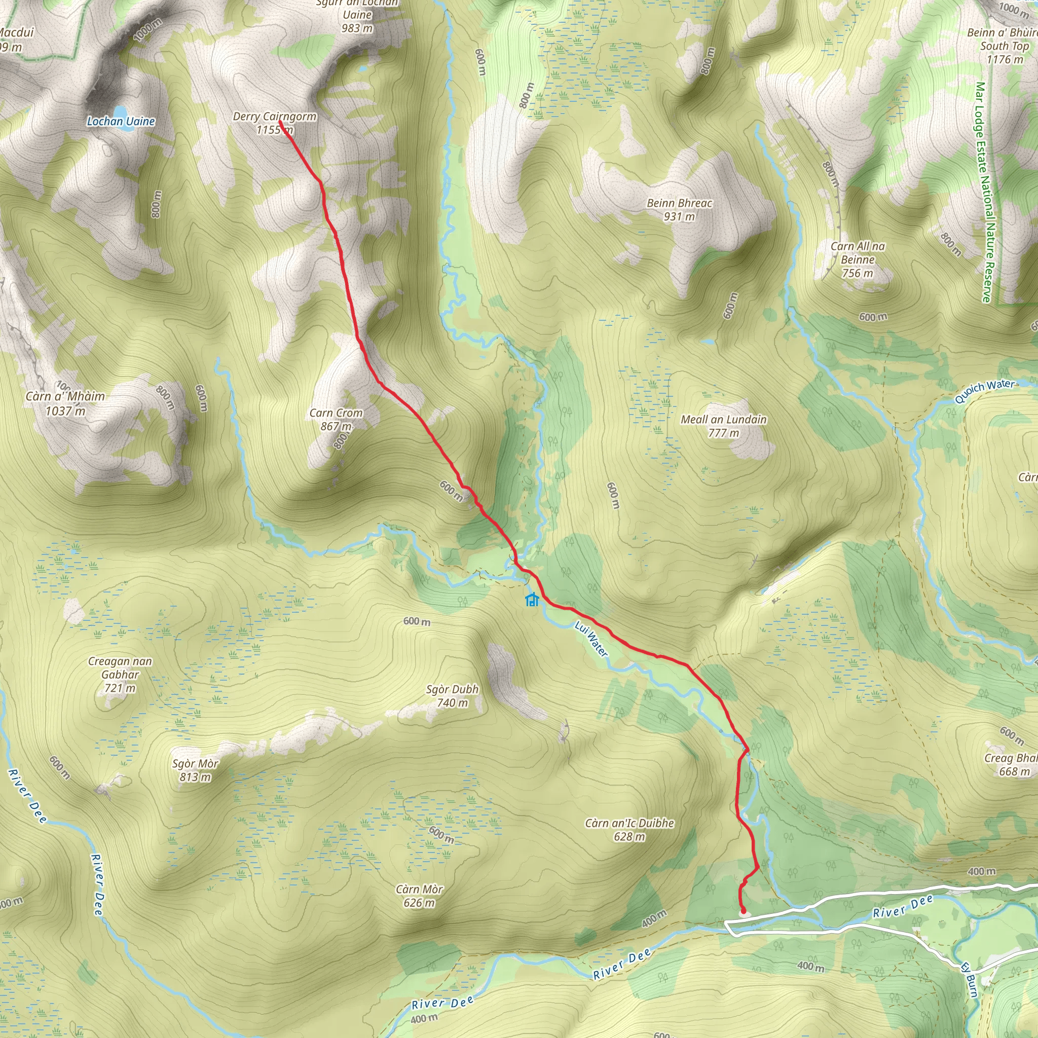 Derry Cairngorm mobile static map