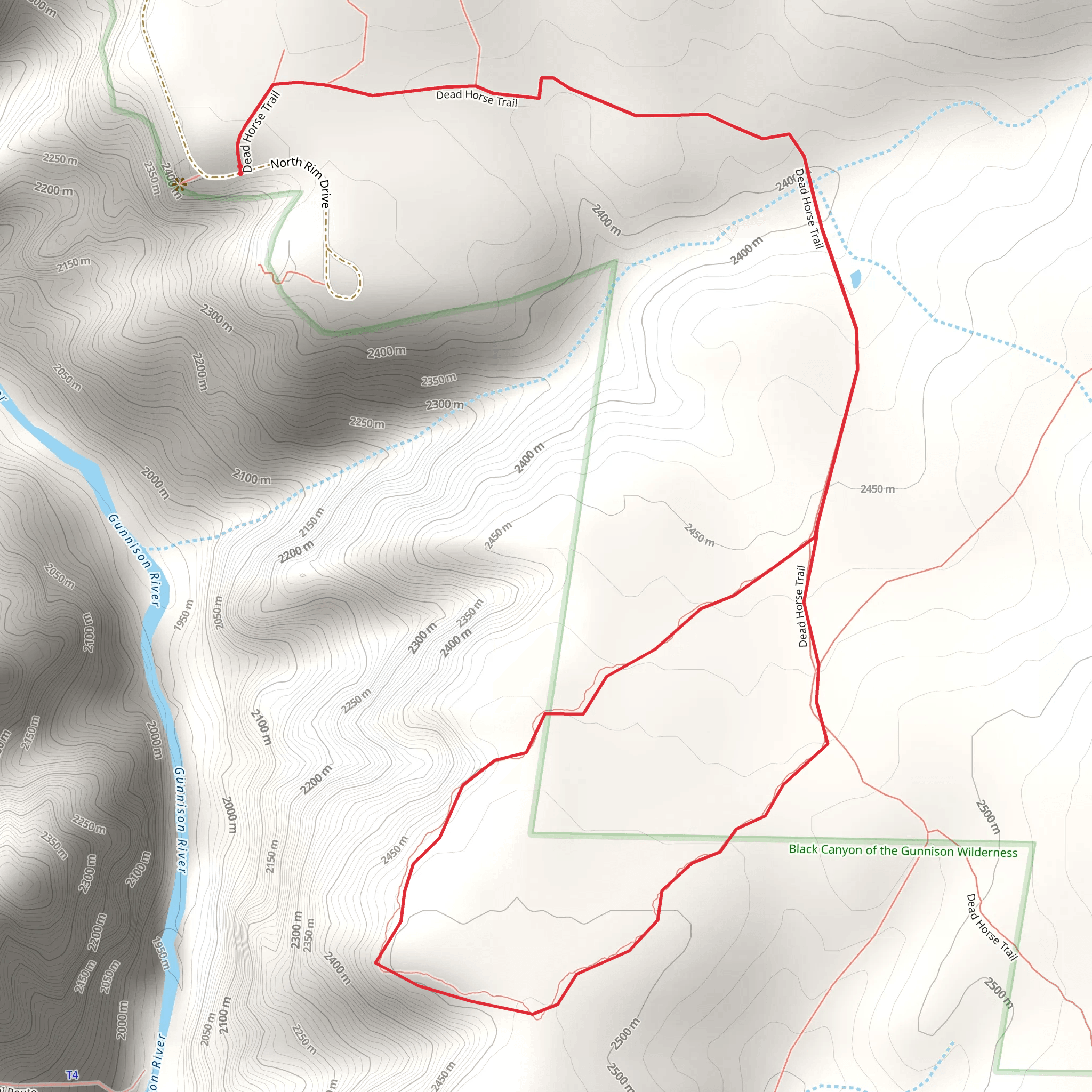 Overlook Loop - Deadhorse Trail mobile static map