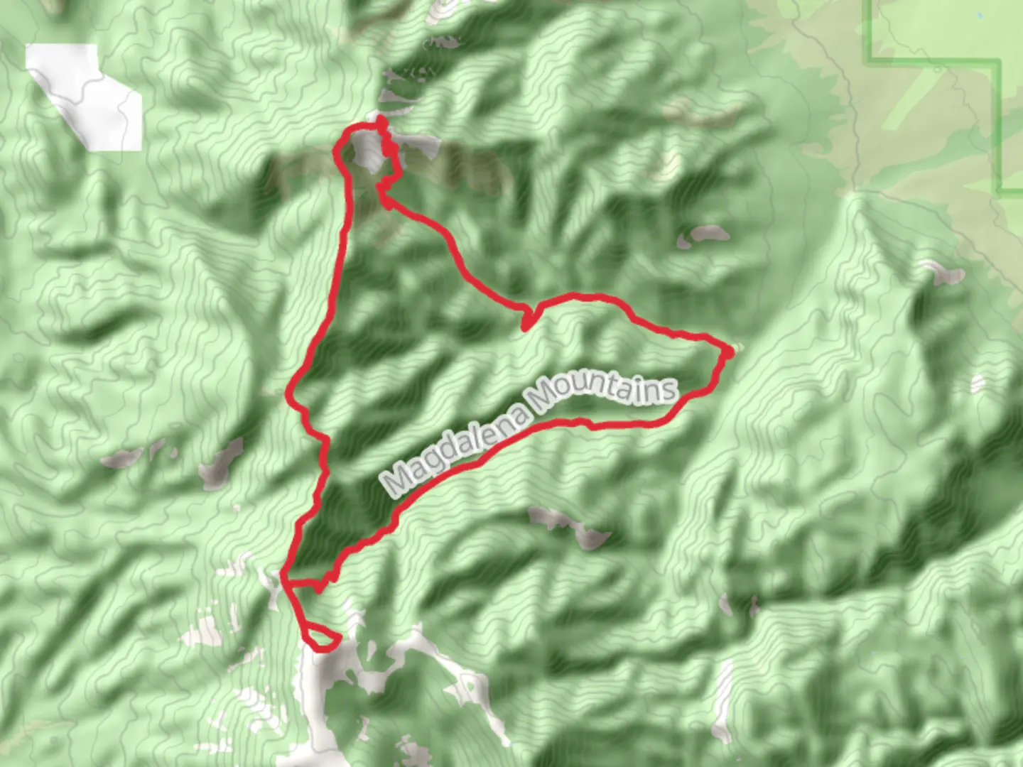 An image depicting the trail North Fork and South Baldy via North Baldy Trail and its surrounding area.