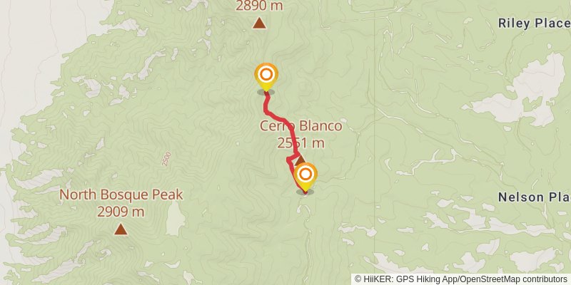 Manzano Crest Trail spur 4 Map