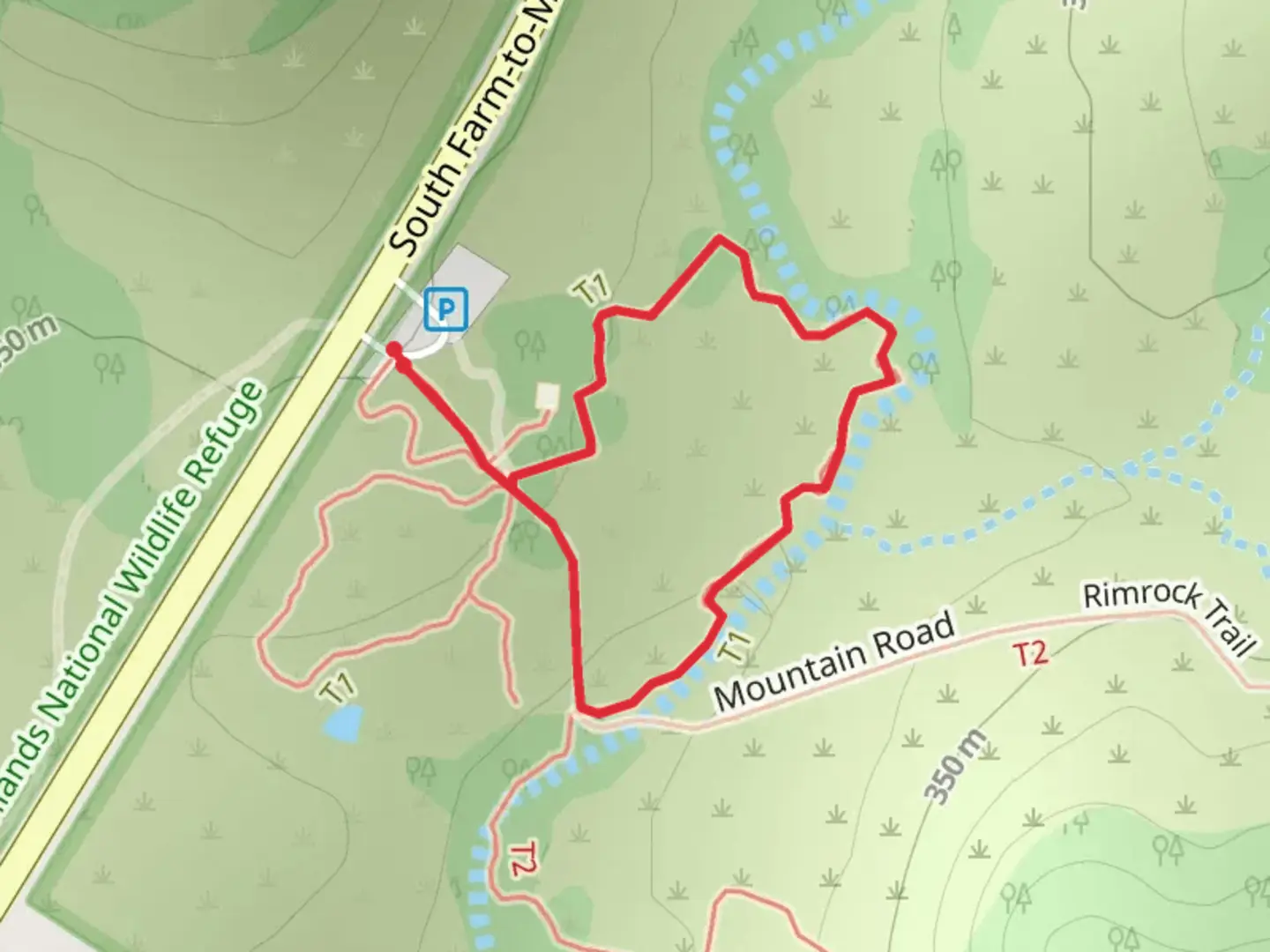 An image depicting the trail Creek Loop Trail and its surrounding area.