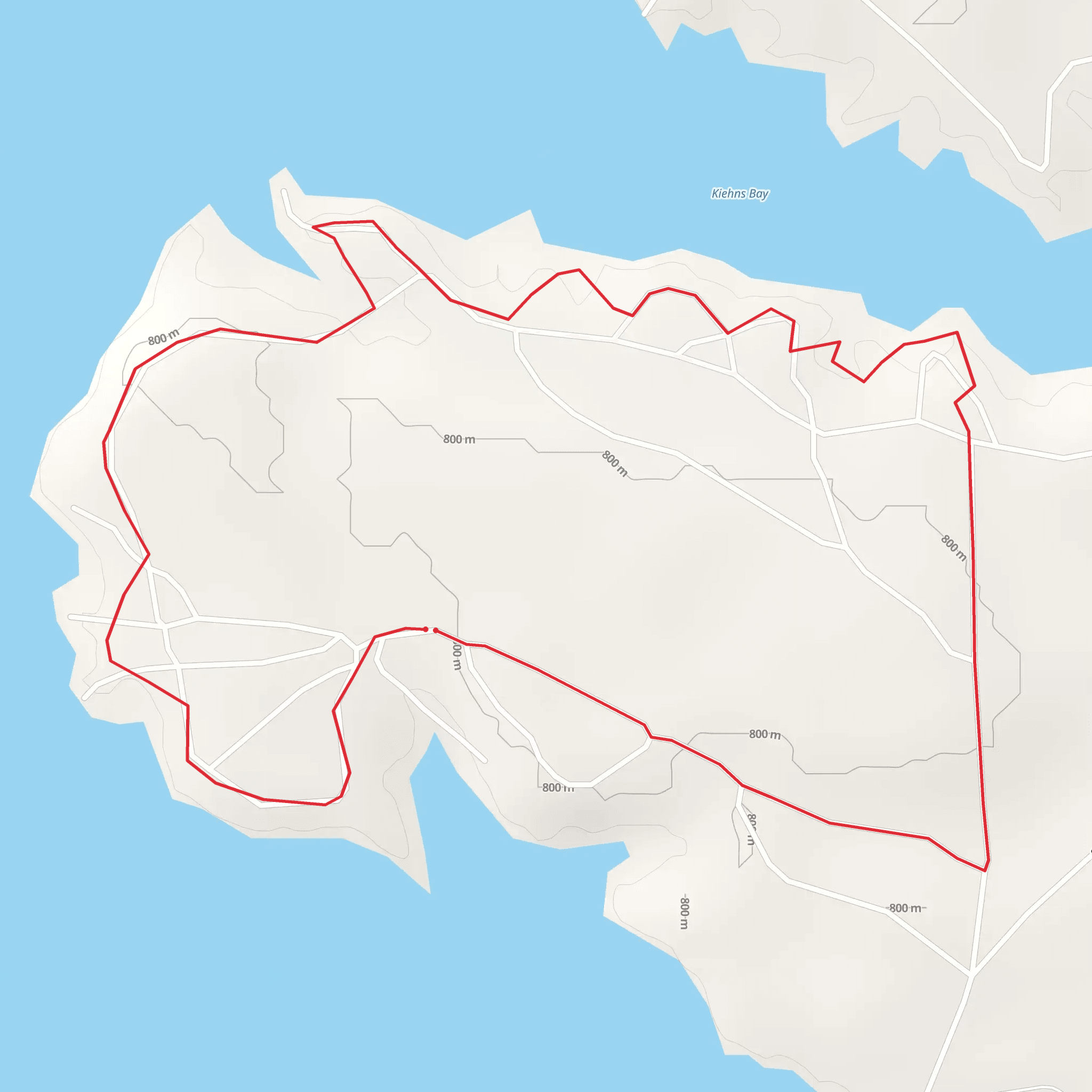 Kiehns Bay and Jaycees Bay Campground Loop mobile static map