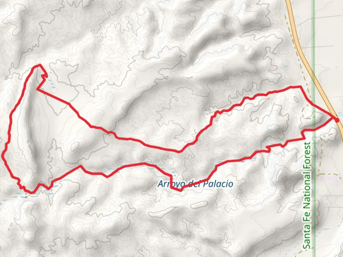 An image depicting the trail Lemitas Trail and Arroyo del Palacio Trail Loop and its surrounding area.