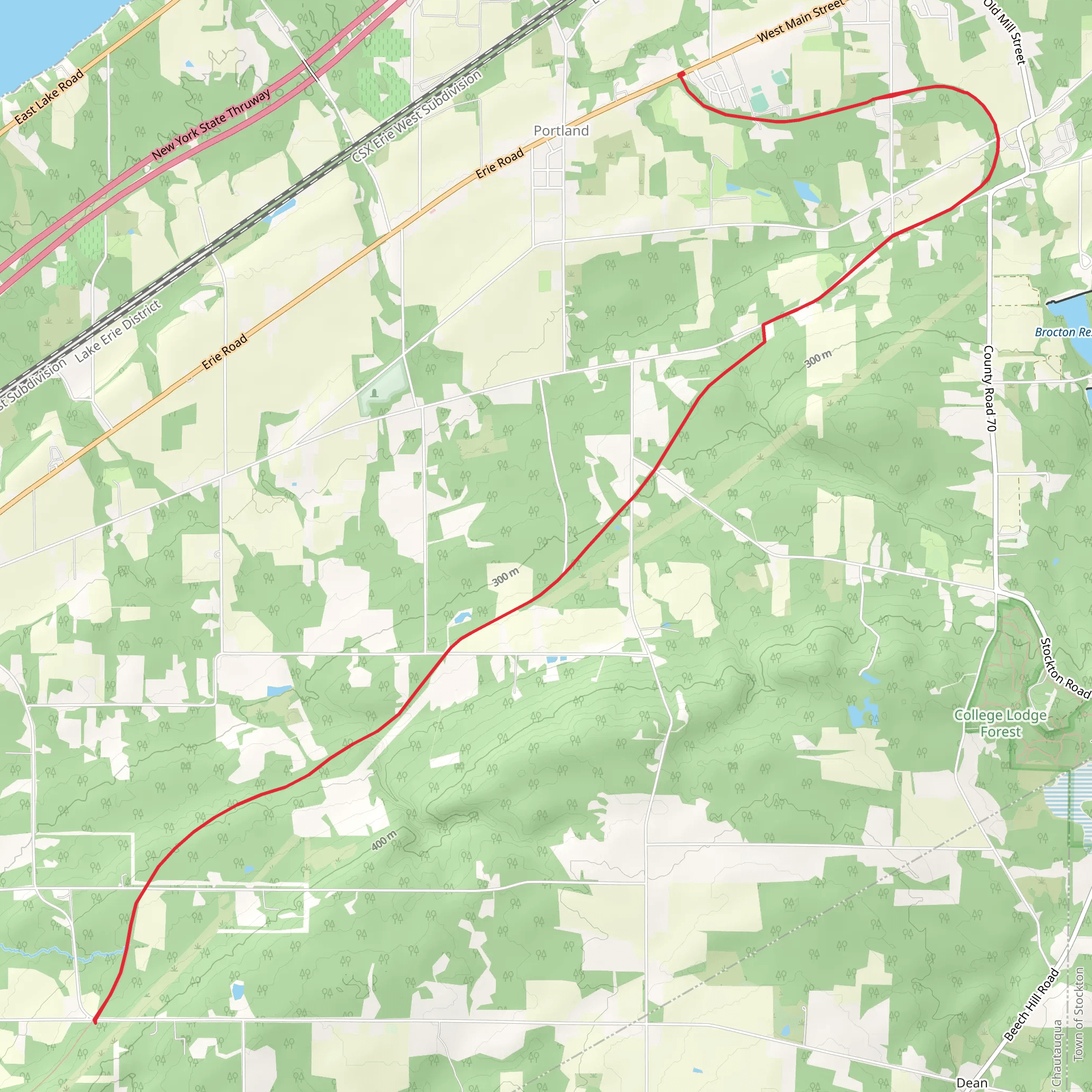 Walker and Corel Creek mobile static map