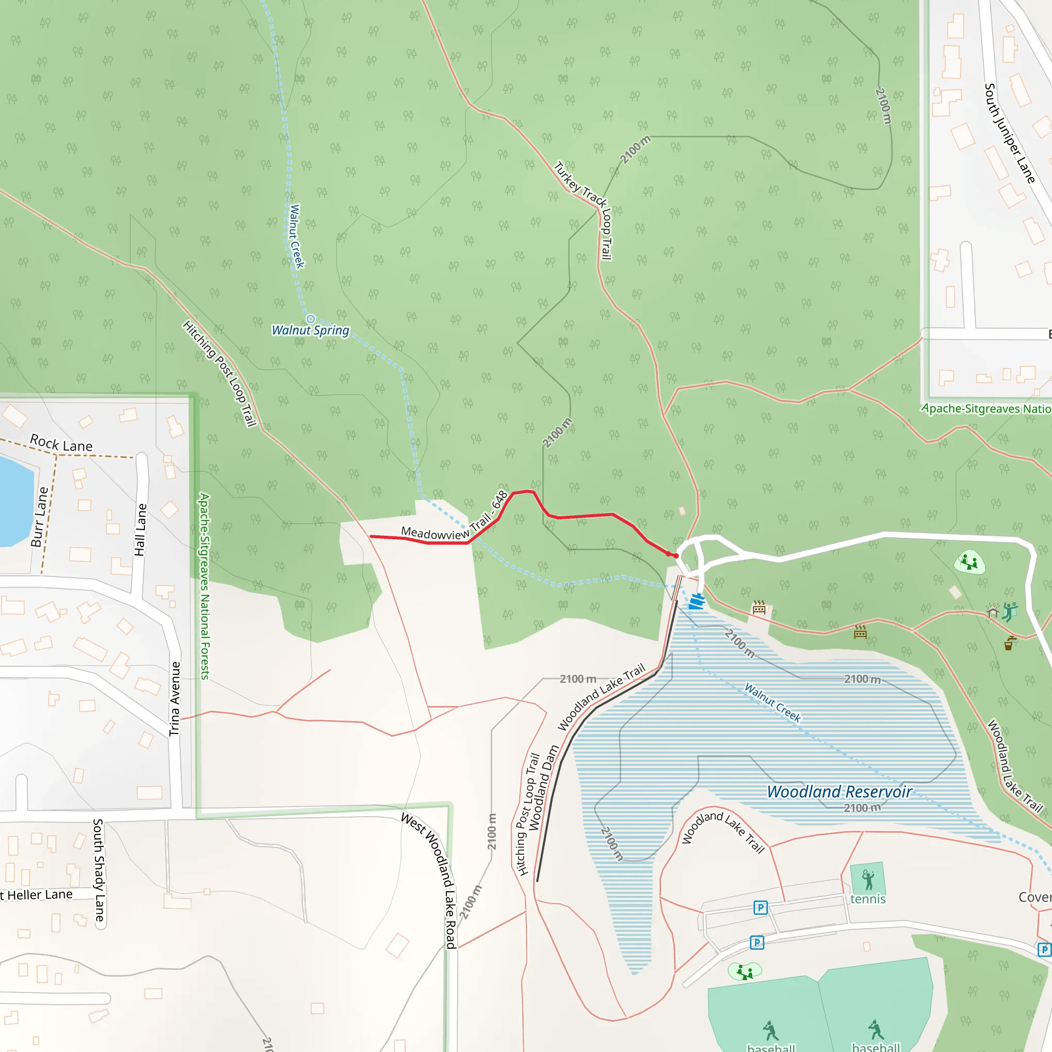 Meadowview Trail mobile static map