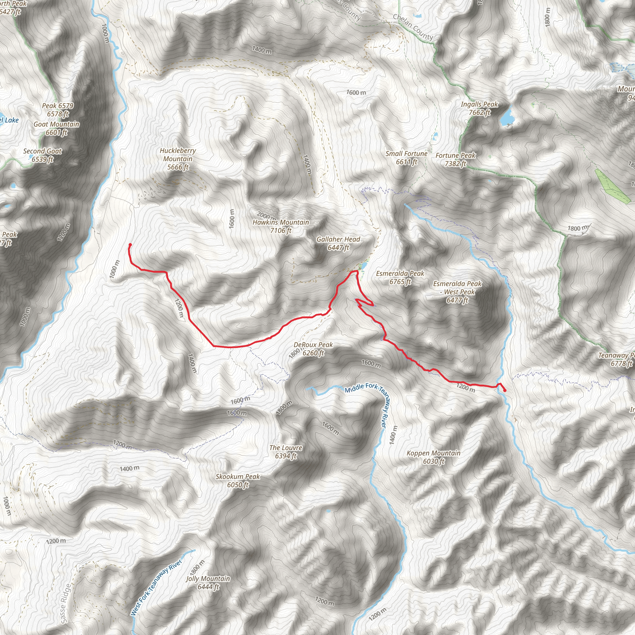 Boulder De Roux Trail mobile static map