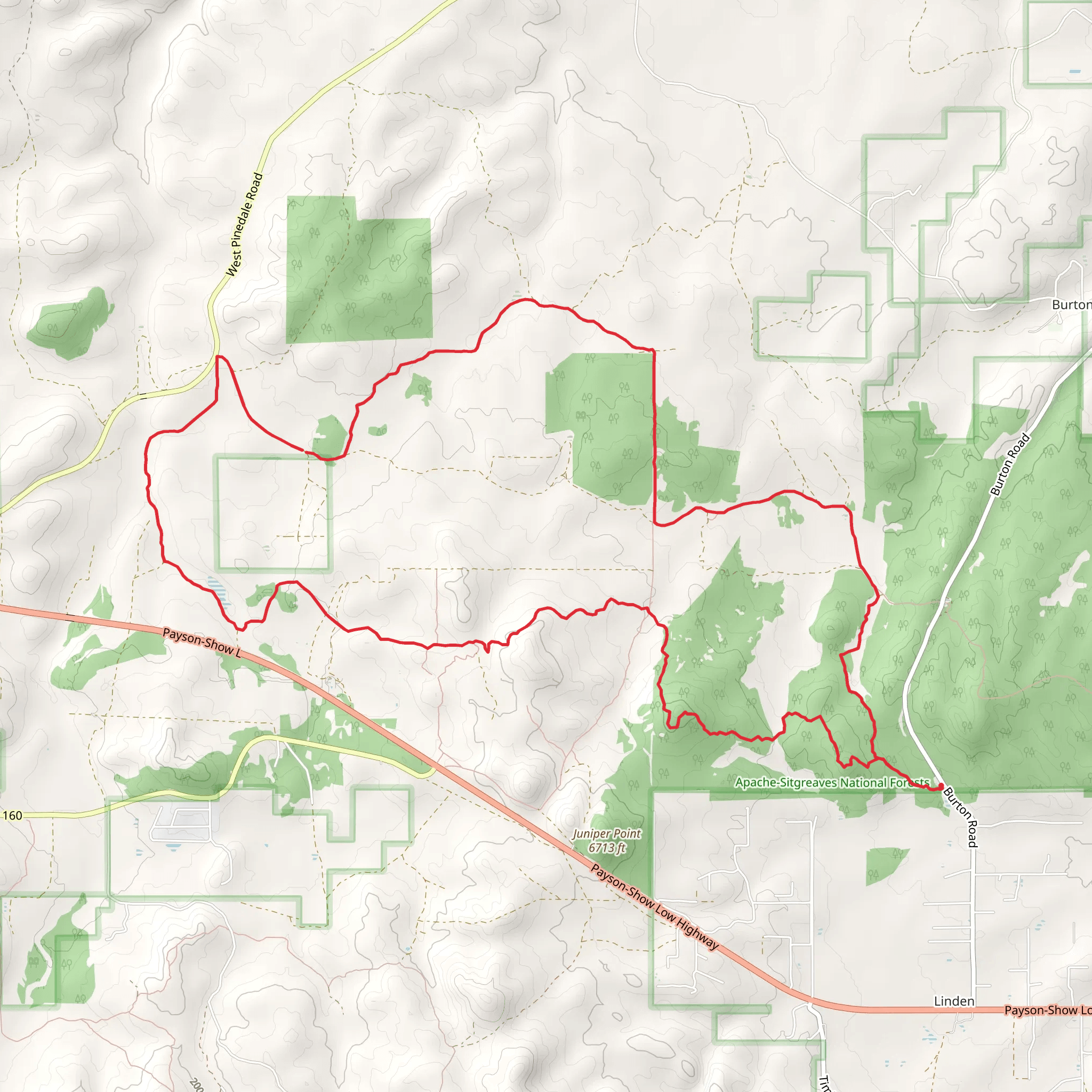 Ghost of the Coyote Loop Trail mobile static map