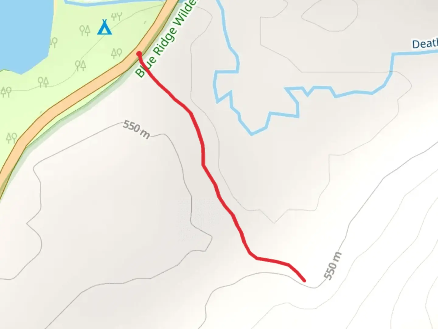 An image depicting the trail Golden Beach Campground Out and Back and its surrounding area.
