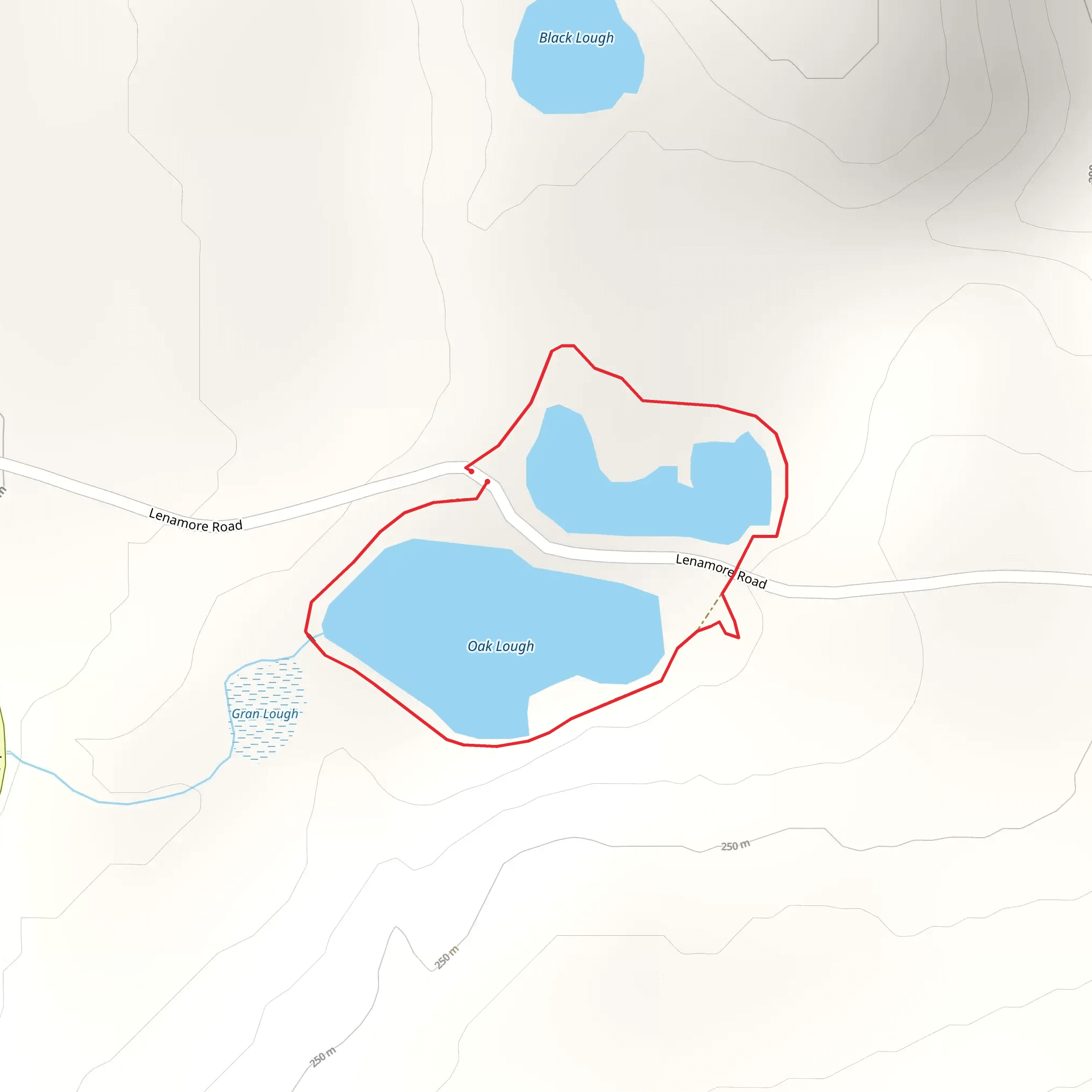 Gortin Lakes mobile static map