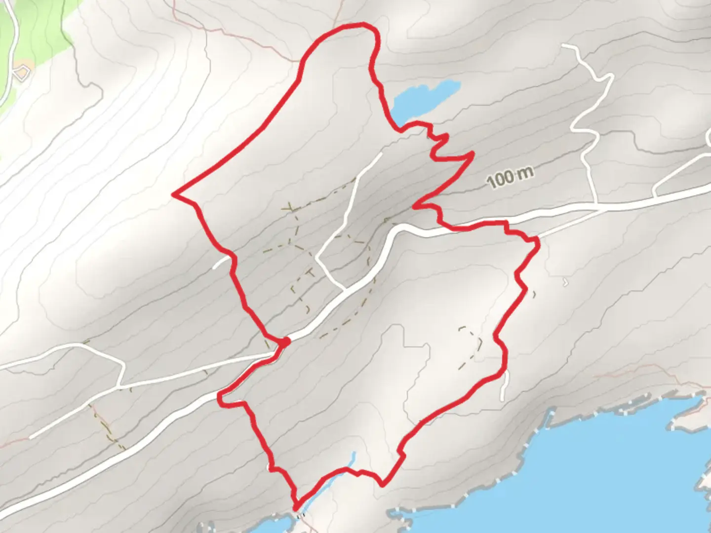 An image depicting the trail Sheep's Head Caher Loop and its surrounding area.