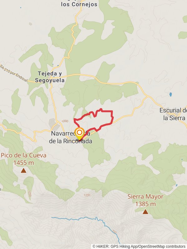 Path of the Encinar PR SA 42 mobile static map