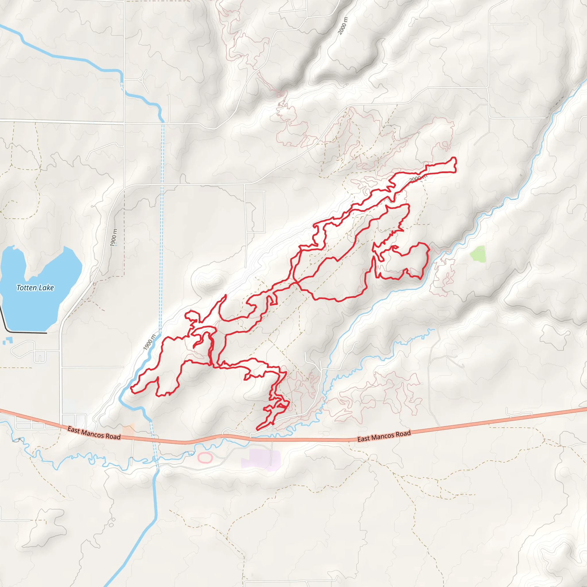 Ledges, Stinky Spring and Here For More Loop mobile static map