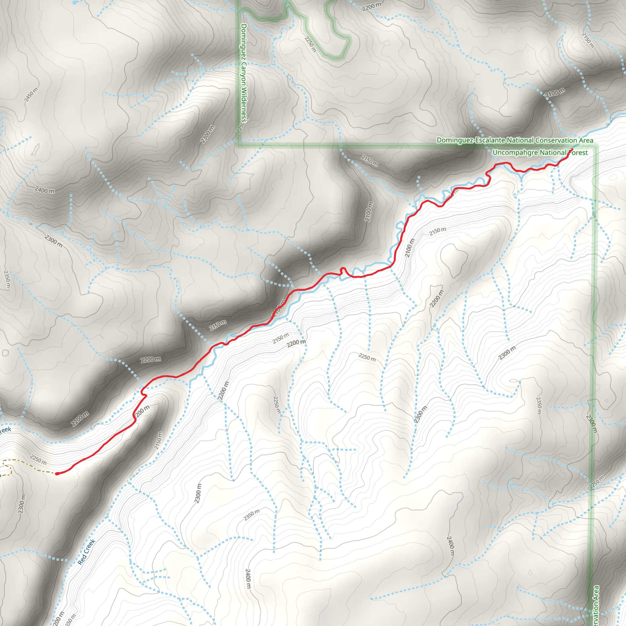 Black Point Trail mobile static map
