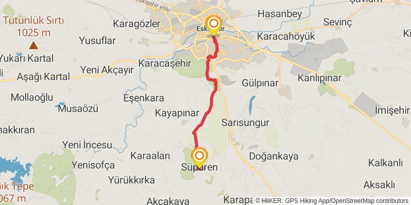 Sufi Trail stage 17 Map