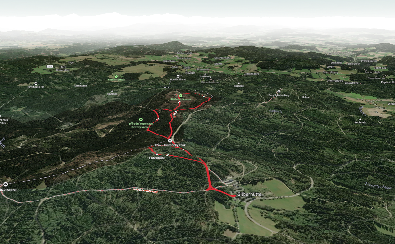 Entenbühl and Historicky Znak via Nurtschweg