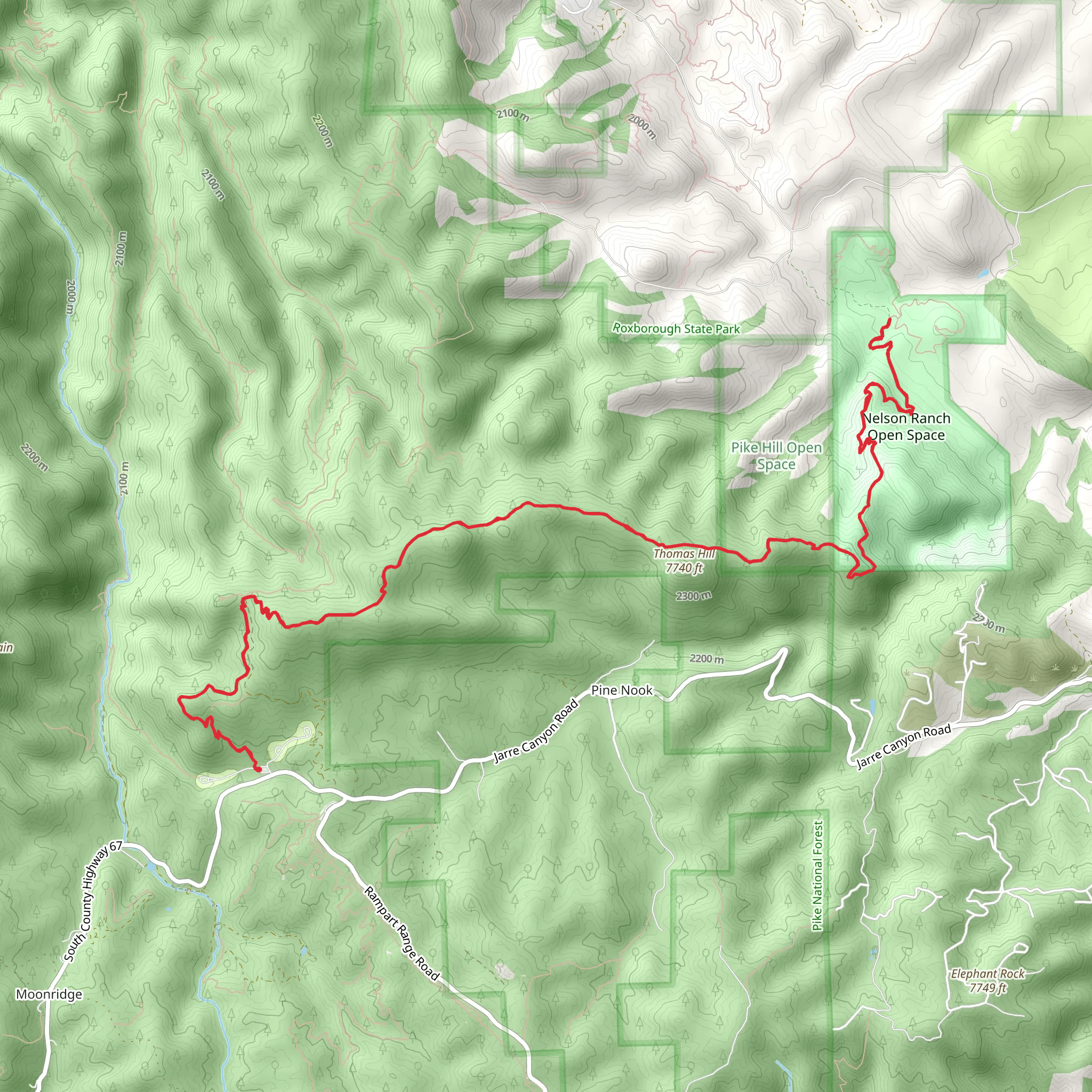 Ringtail Trail mobile static map
