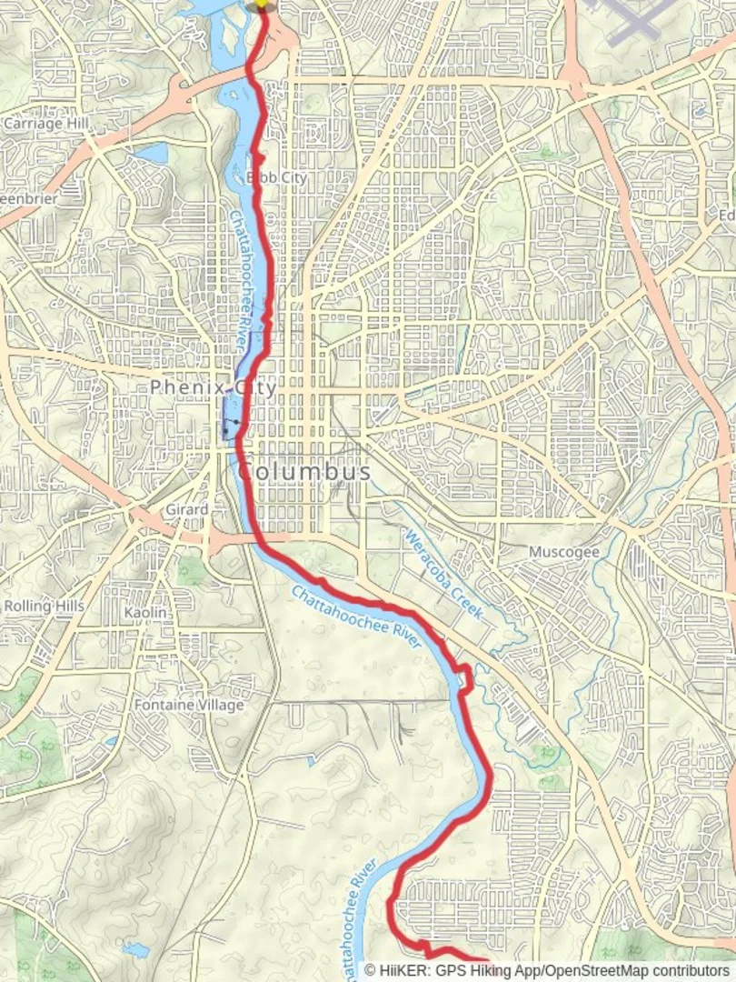 Chattahoochee RiverWalk from North End Chattahoochee Riverwalk Musco