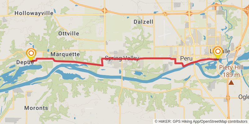 American Discovery Trail North Route stage 118 Map
