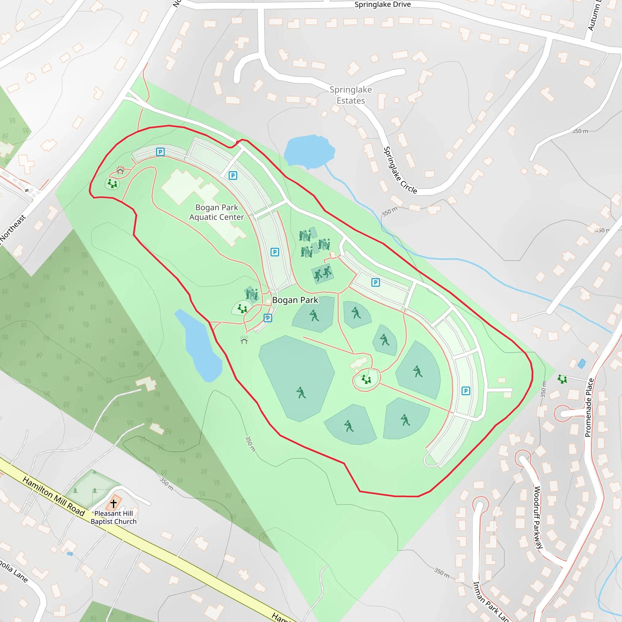 North Bogan Road Northeast Loop mobile static map