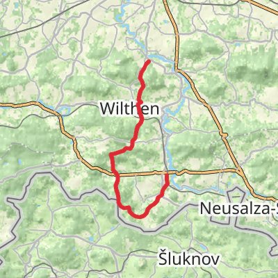 Obergurig to Sohland Walk mobile static map