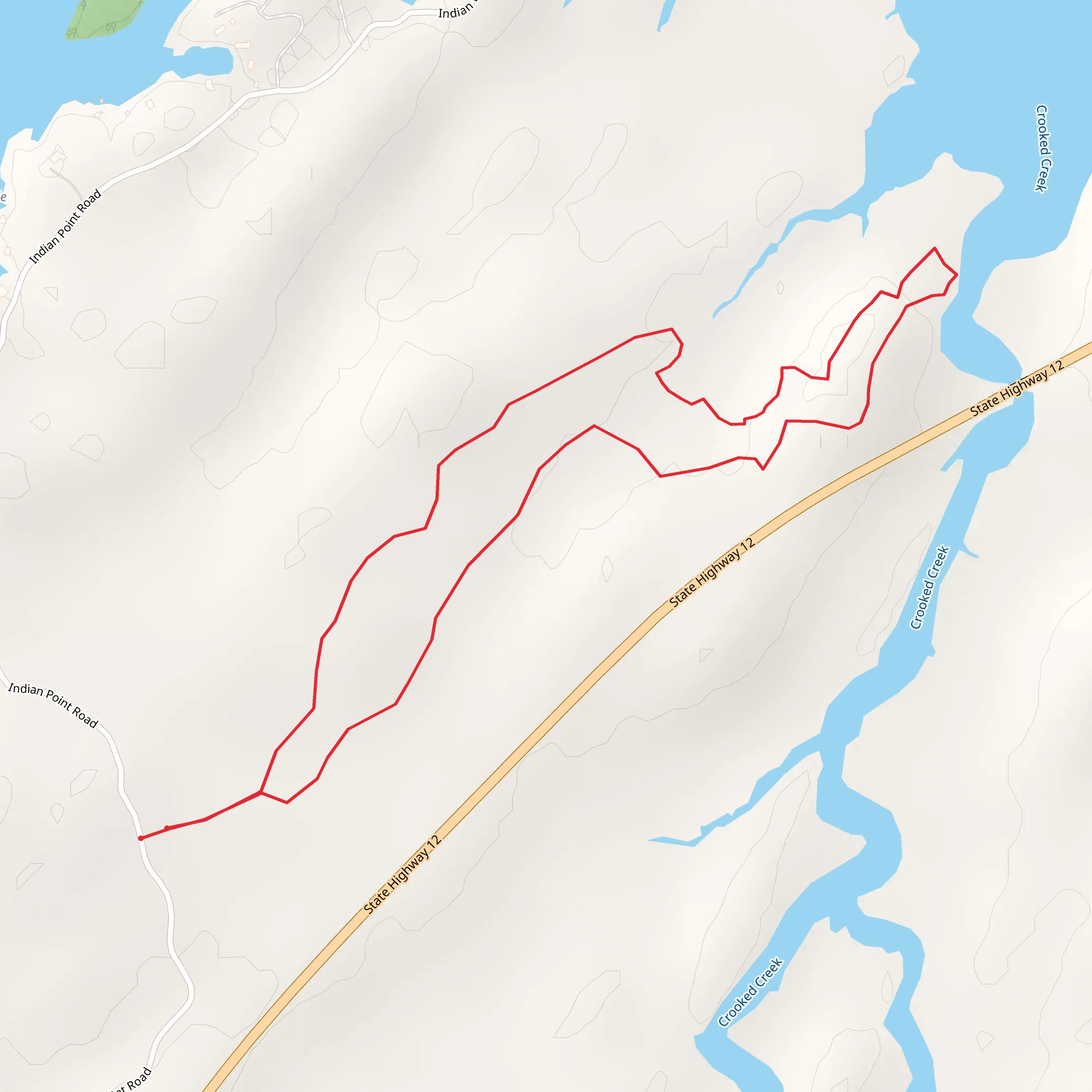 Indian Point Road Loop mobile static map