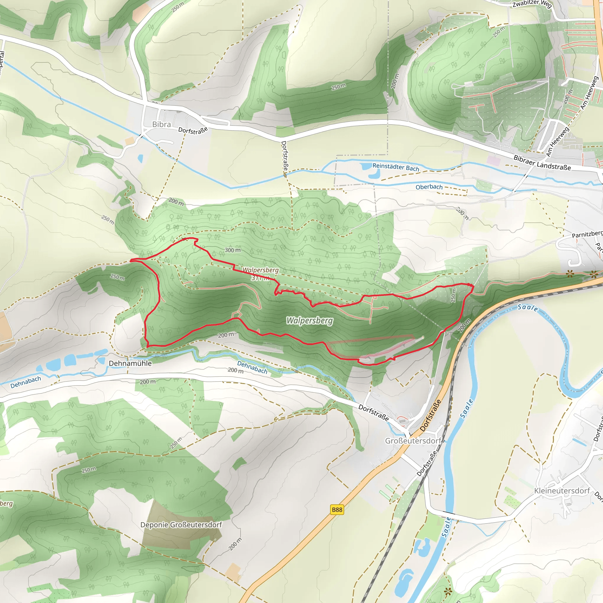 Walpersberg Loop mobile static map